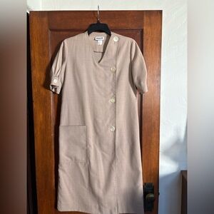 Vintage Missy H Linen-Blend Dress – Size 10 – Made in USA